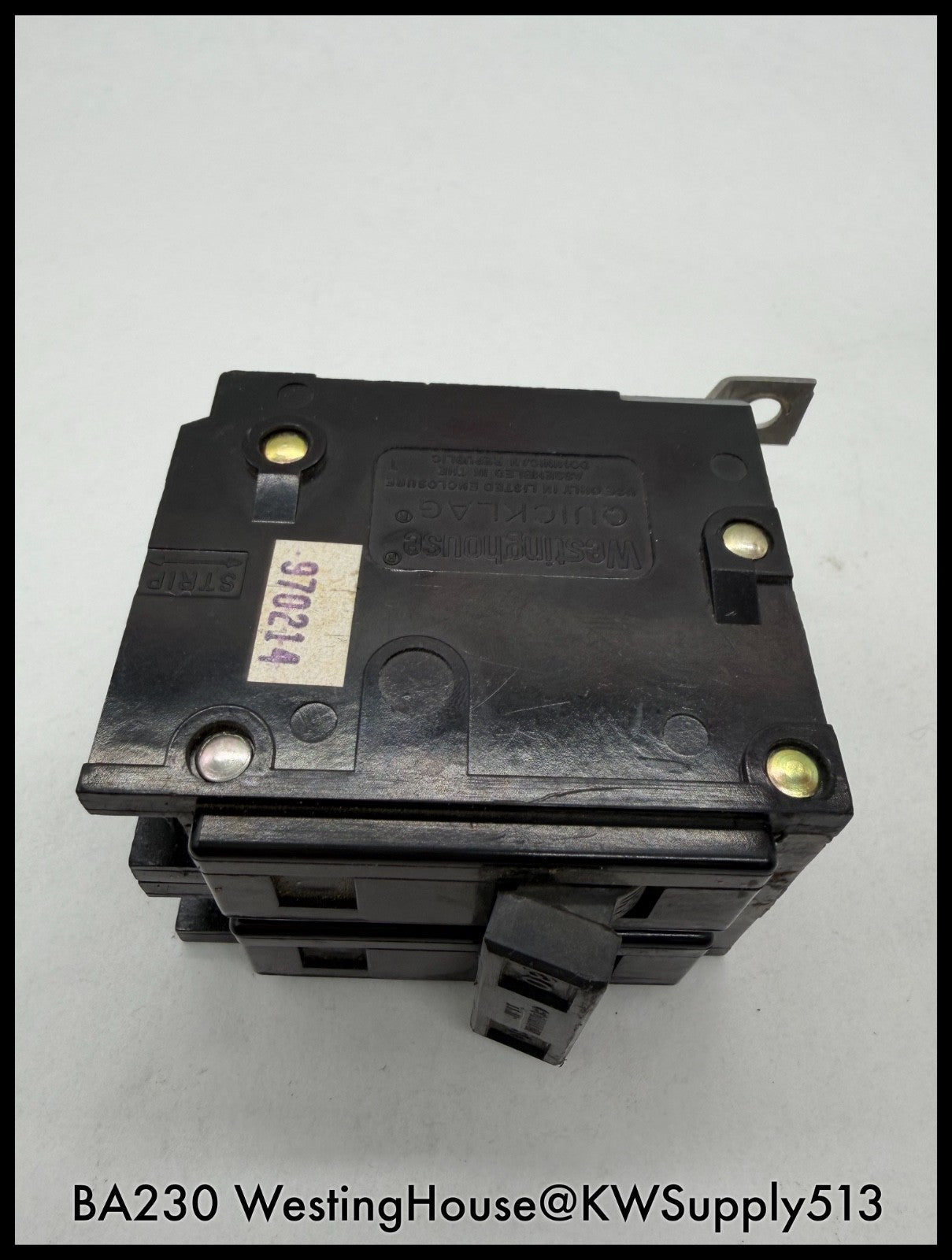 BA230~Westing House BA230 30A 120/240V 10KA Molded Case Circuit Breaker-Used