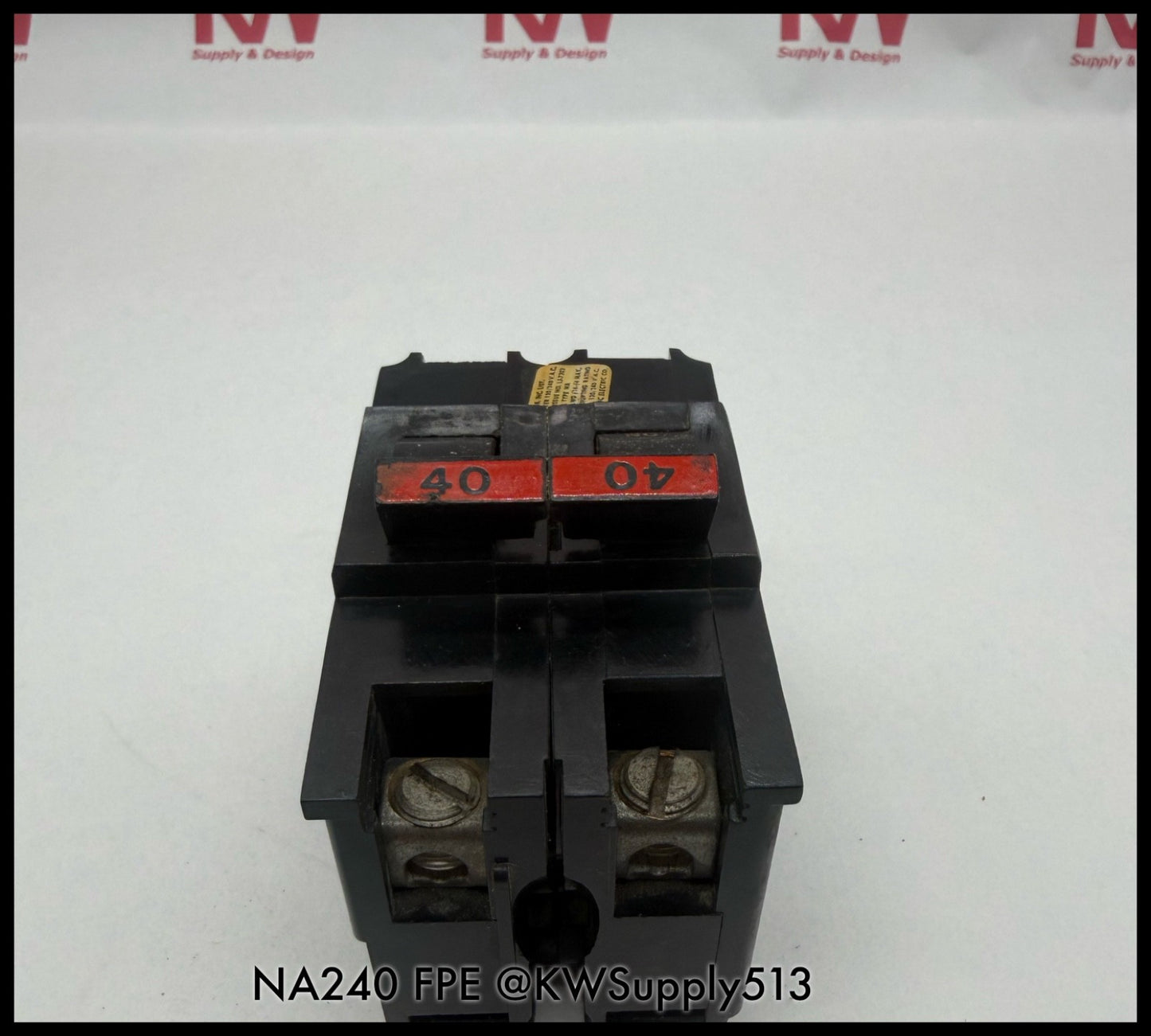 NA240~FPE NA240 40A 2P 120/240VAC 10KA Circuit Breaker-Used