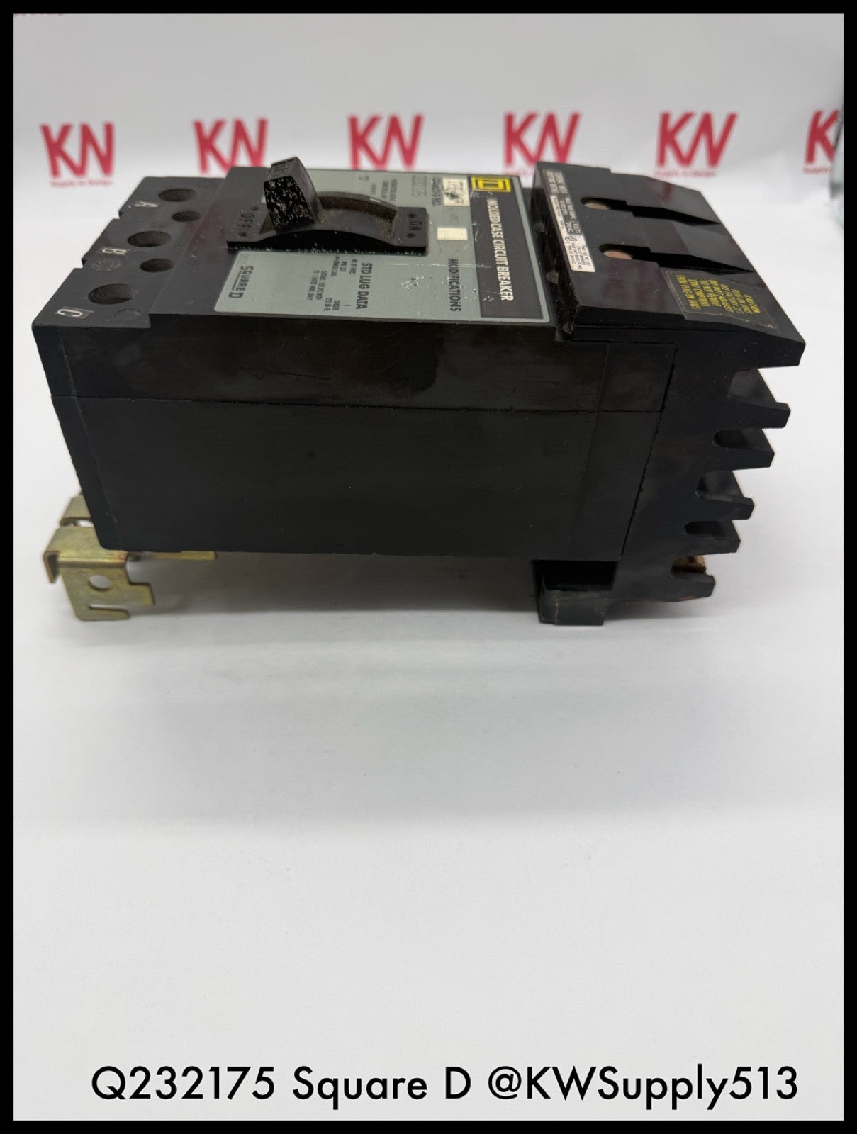 Q232175~Square D Q232175 175A 3P 3PH 240VAC 10KA I-Line Circuit Breaker-Used