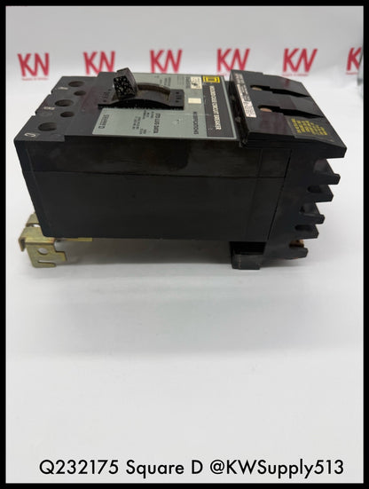 Q232175~Square D Q232175 175A 3P 3PH 240VAC 10KA I-Line Circuit Breaker-Used