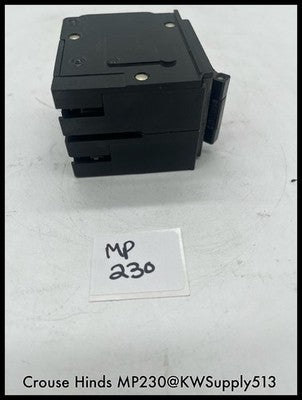 MP230~Crouse Hinds MP230 30A 2P 120/240V 10KA Circuit Breaker-Used