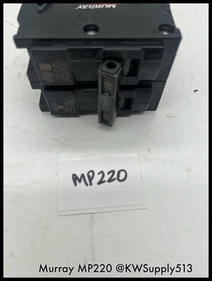 MP220~Murray MP220 20A 2P 60Hz 10KA 120/240V Circuit Breaker-Used