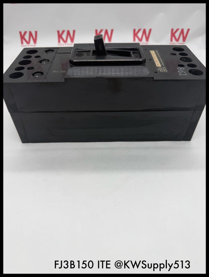 FJ3B150~ITE FJ3B150 150A 3P 3PH 600VAC 14KA Molded Case Circuit Breaker-Used