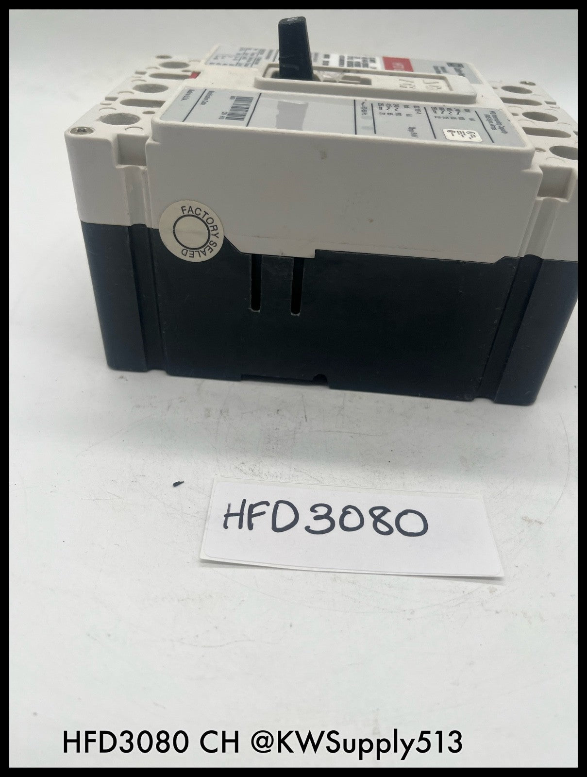 HFD3080~Culter Hammer HFD3080 80A 3P 600V HFD65K Circuit Breaker -Used