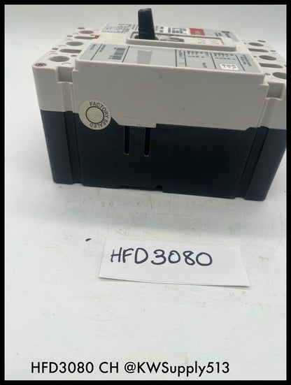 HFD3080~Culter Hammer HFD3080 80A 3P 600V HFD65K Circuit Breaker -Used
