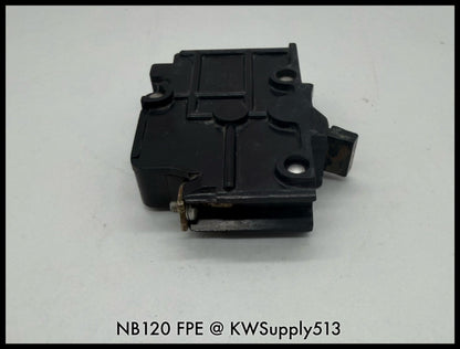 NB120~FPE NB120 20A 1P 120VAC 10KA Circuit Breaker-Used