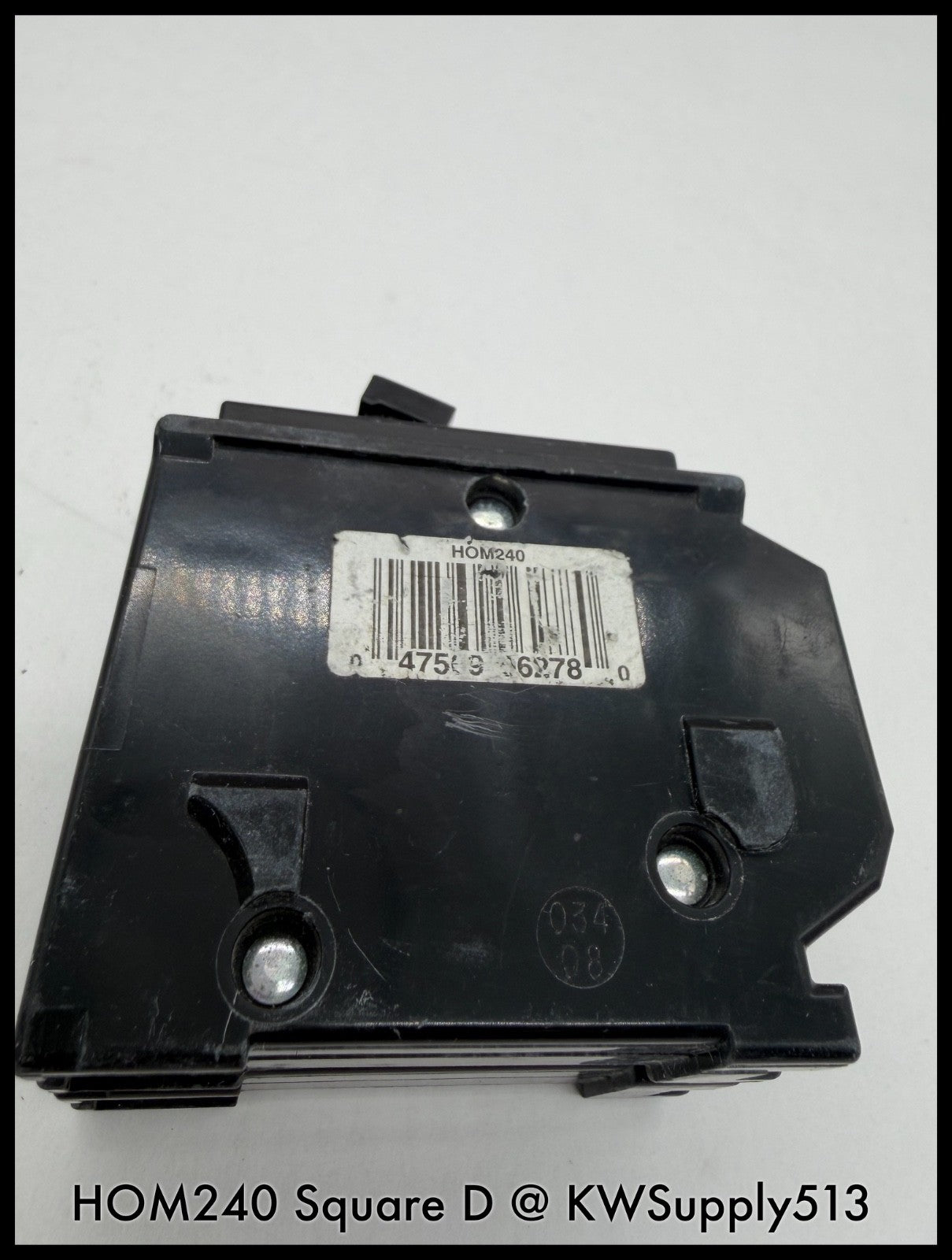 HOM240~Square D HOM240 40A 2P 1PH  240VAC 10KA TM Mini Circuit Breaker-Used