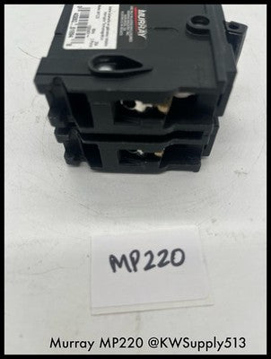 MP220~Murray MP220 20A 2P 60Hz 10KA 120/240V Circuit Breaker-Used