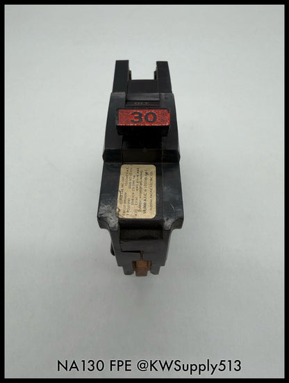 NA130~FPE NA130 30A 1P 120/240VAC MCCB-USED
