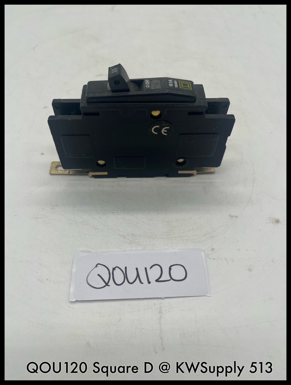 QOU120~Square D QOU120 20A 1p 10ka Mini Circuit Breaker -Used