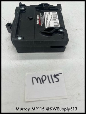 MP115~Murrary MP115 15A 1P 120V 60Hz 10KA Circuit Breaker -Used
