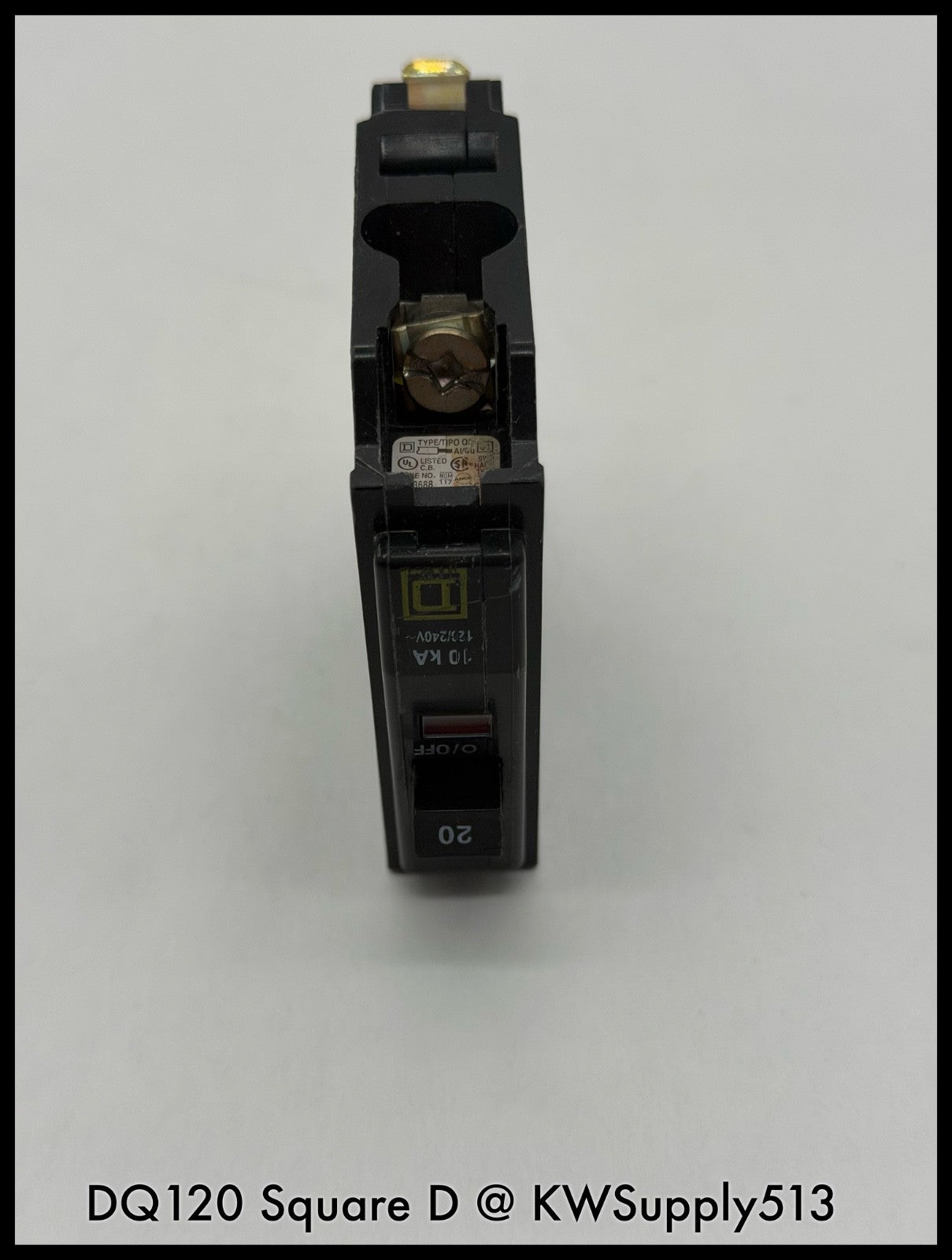 DQ120~Square D DQ120 20A 1P Circuit Breaker-Used
