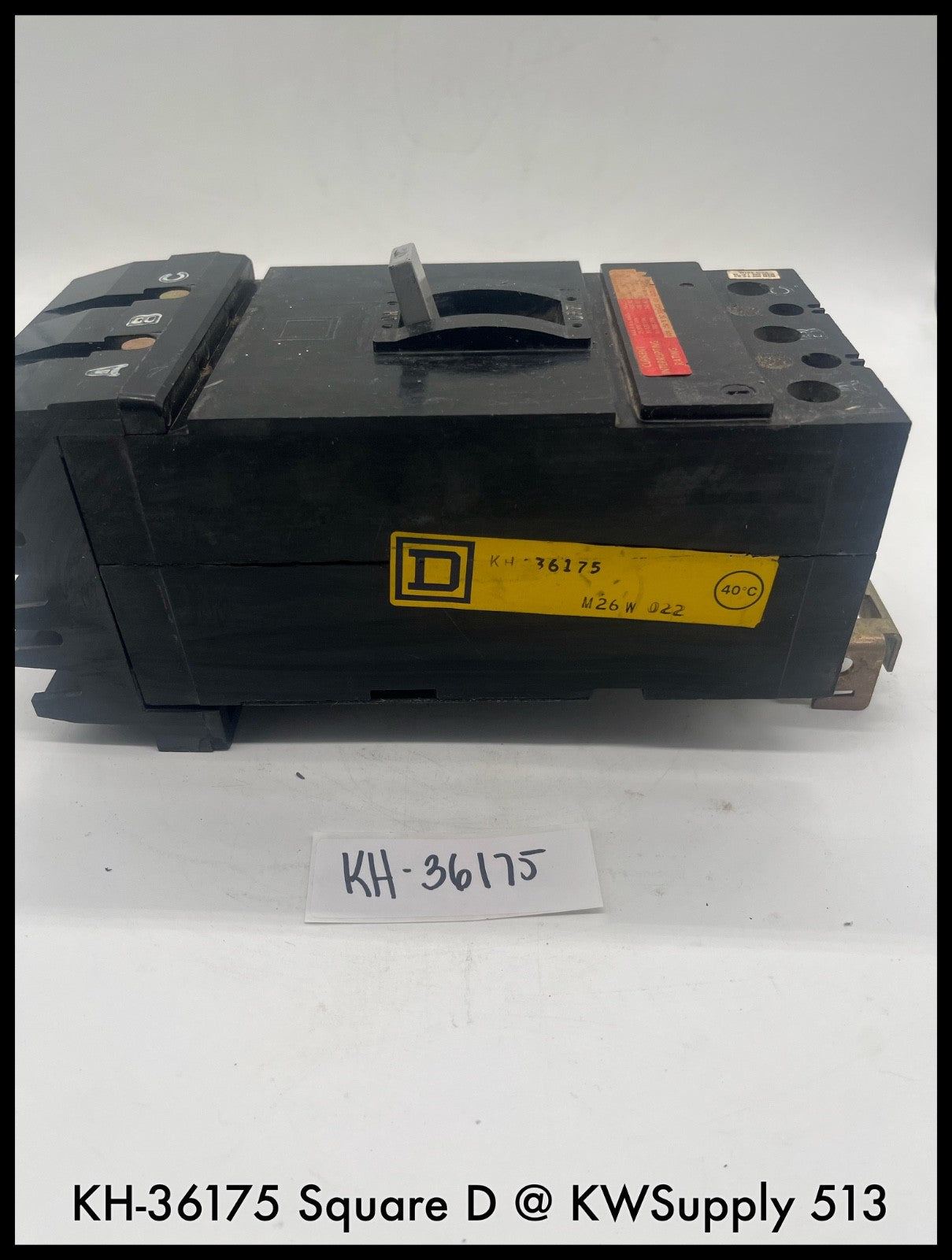 KH36175~Square D KH36175 175A 3P 600V I-Line Circuit Breaker-Used