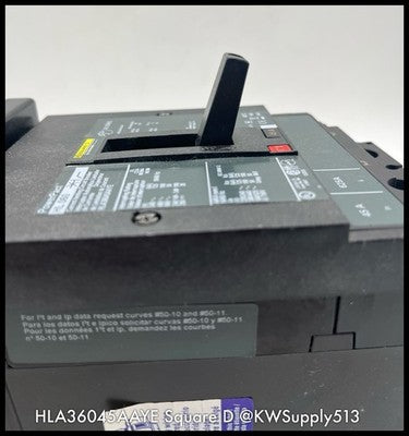 HLA36045AAYE~Square D HLA36045AAYE 45A Circuit Breaker with AS &EH Unused
