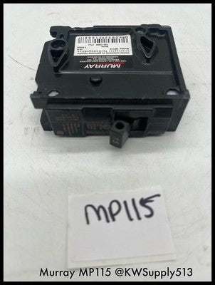 MP115~Murrary MP115 15A 1P 120V 60Hz 10KA Circuit Breaker -Used