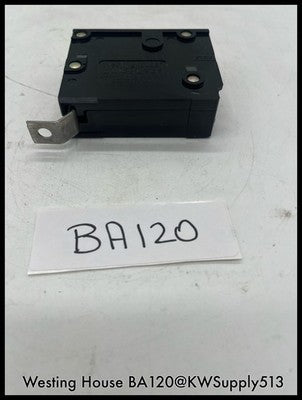 BA120~WestingHouse BA120 20A 1P 120/240Vac 10KA Circuit Breaker-Used