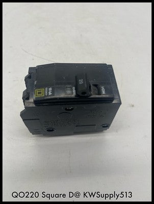 QO220~Square D QO220 20A 2P 240V TY QO Circuit Breaker-Used