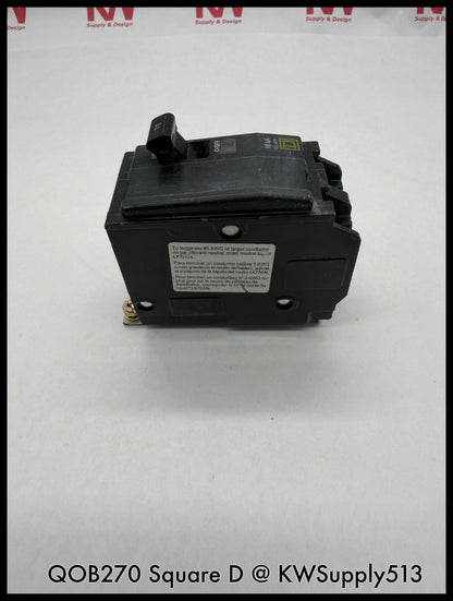 QOB270~Square D QOB270 70A 2P 240VAC TM Circuit Breaker -Used