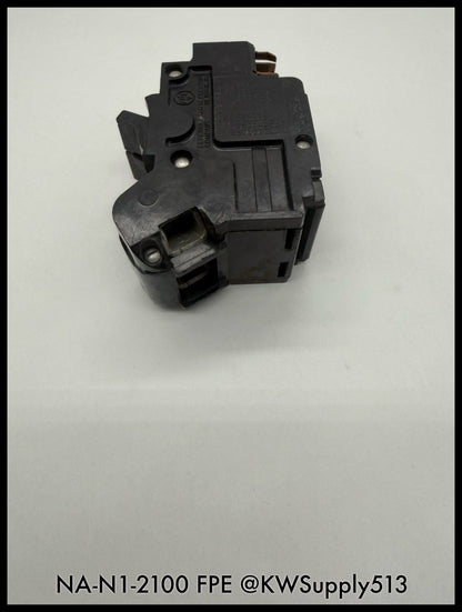 NA-N1-2100~FPE NA-N1-2100 100A 120/240VAC 10KA Circuit Breaker-Used