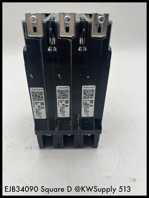 EJB34090~Square D EFB34090 90A 3P Circuit Breaker Unused Surplus