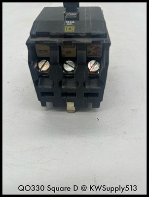 QO330~Square D QO330 30A 2P 120/240V Circuit Breaker-Used