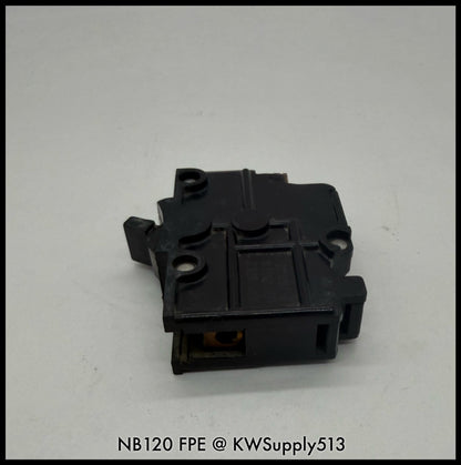 NB120~FPE NB120 20A 1P 120VAC 10KA Circuit Breaker-Used