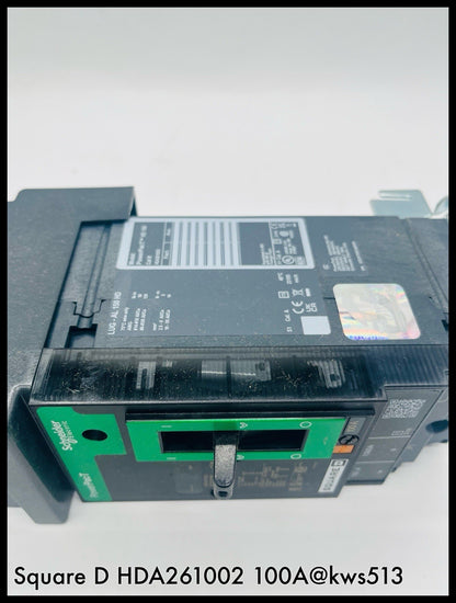 HDA261002 ~ Square D HDA261002 100A 600V 2P I-Line PowerPact CB Unused Surplus