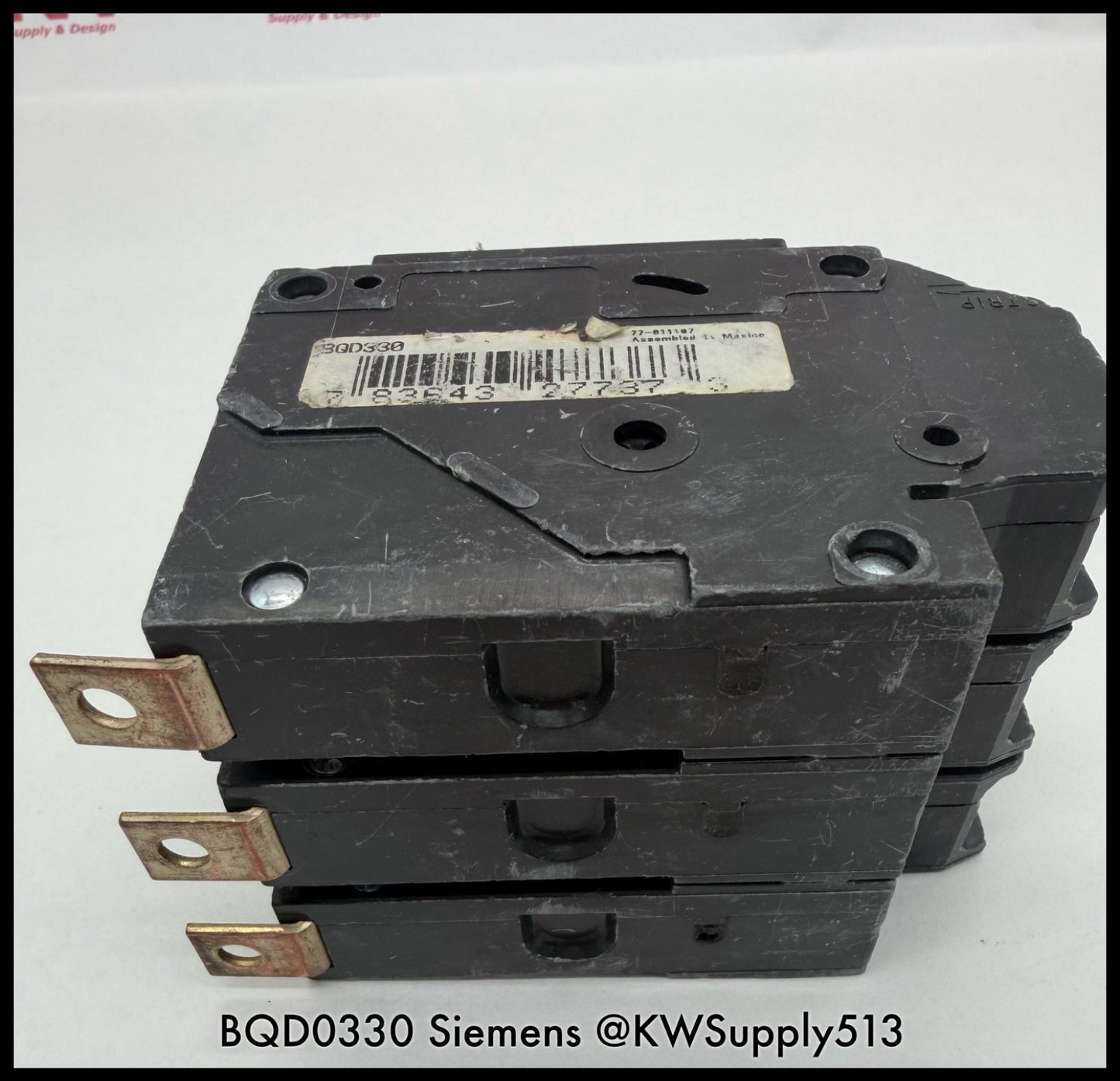 BQD0330~Siemens BQD0330 30A 3P 3PH 480V 14KA Circuit Breaker-Used