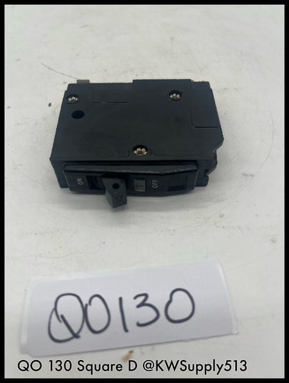 QO130~Square D QO130 30A 1P 120V 10KA Mini Circuit Breaker -Used