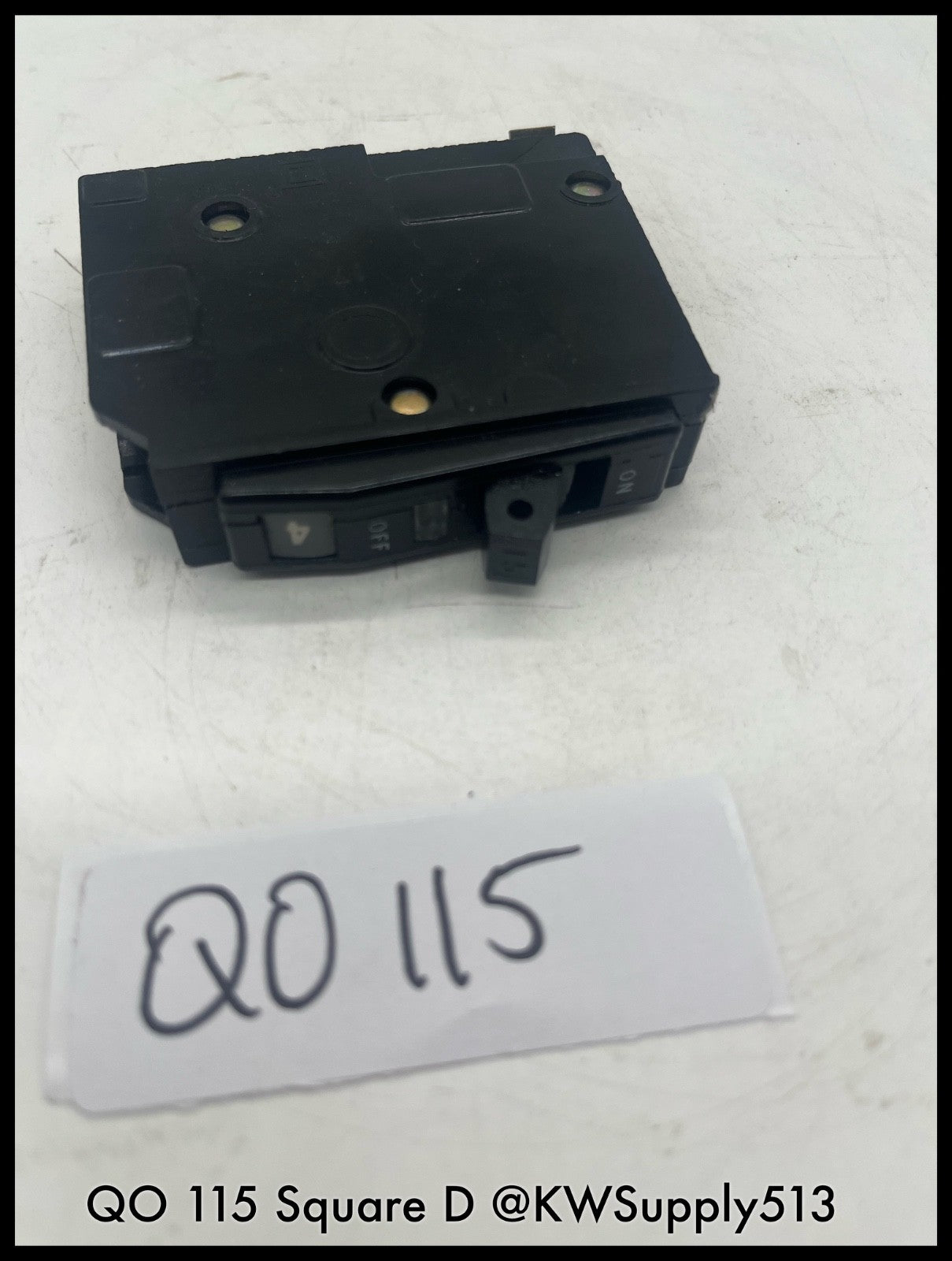 QO115~Square D QO115 15A 1P 120V Mini Circuit Breaker-Used