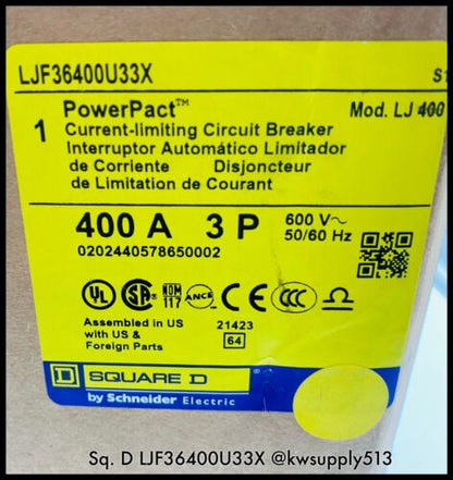 400A Circuit Breaker-LJF36400U33X