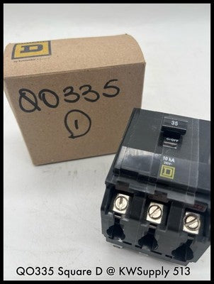 QO335~Square D QO335 35A 3P Mini Circuit Breaker QO- Unused Surplus