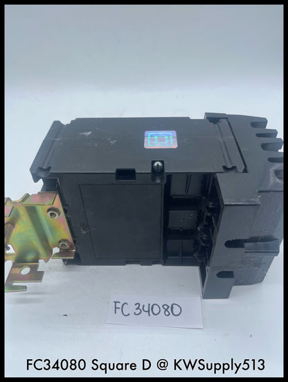 FC34080~ Square D FC34080 80A 3P 480V I-Line Circuit Breaker-Used