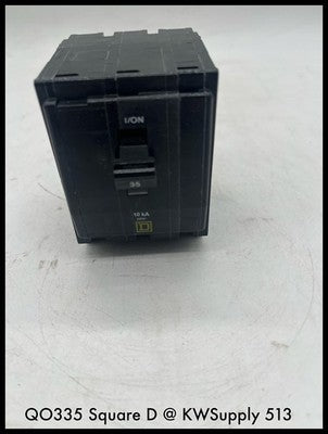 QO335~Square D QO335 35A 3P Mini Circuit Breaker QO- Unused Surplus