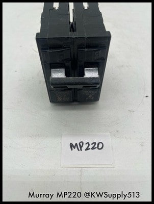 MP220~Murray MP220 20A 2P 60Hz 10KA 120/240V Circuit Breaker-Used