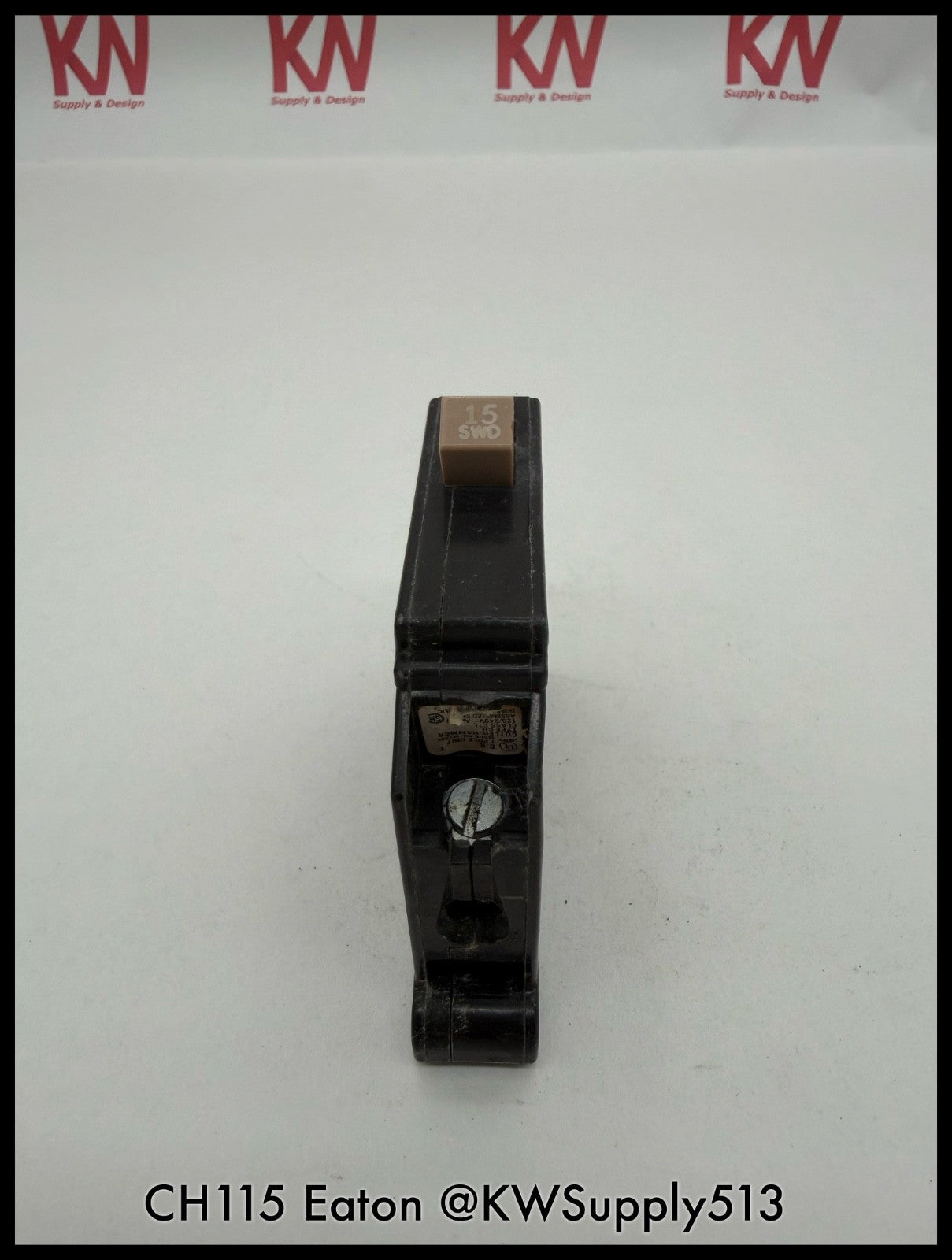 CH115~Eaton CH115 15A 120V 1P 10KA Mini Circuit Breaker-Used