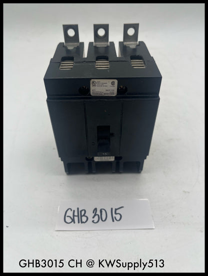 GHB3015~Cutler Hammer GHB3015 15A 3P 480V/277V Circuit Breaker-Used