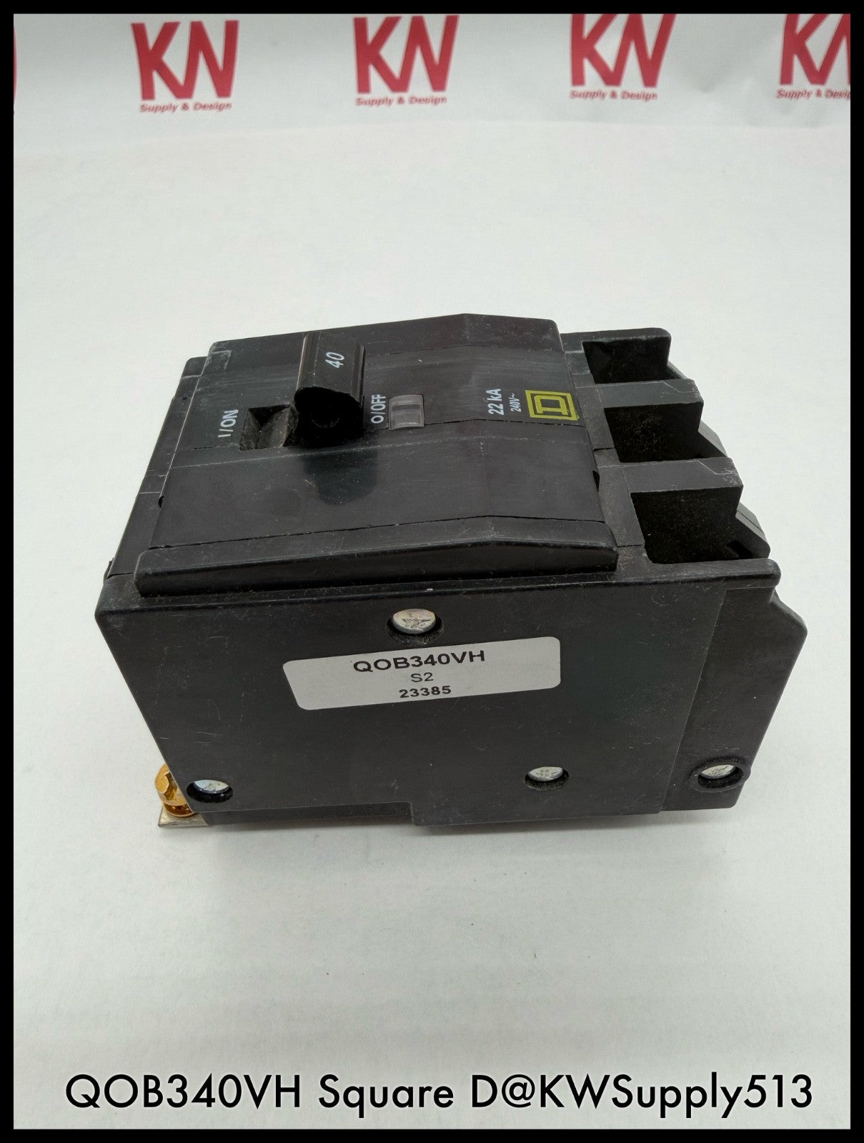 QOB340VH~Square D QOB340VH 40A 3P 3PH 240VAC Mini Circuit Breaker-Used