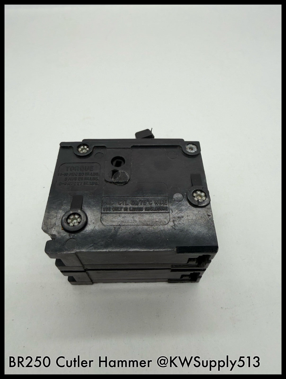 BR250~Eaton BR250 50A 277/480VAC 125/240VDC 2P 14KA Circuit Breaker-Used