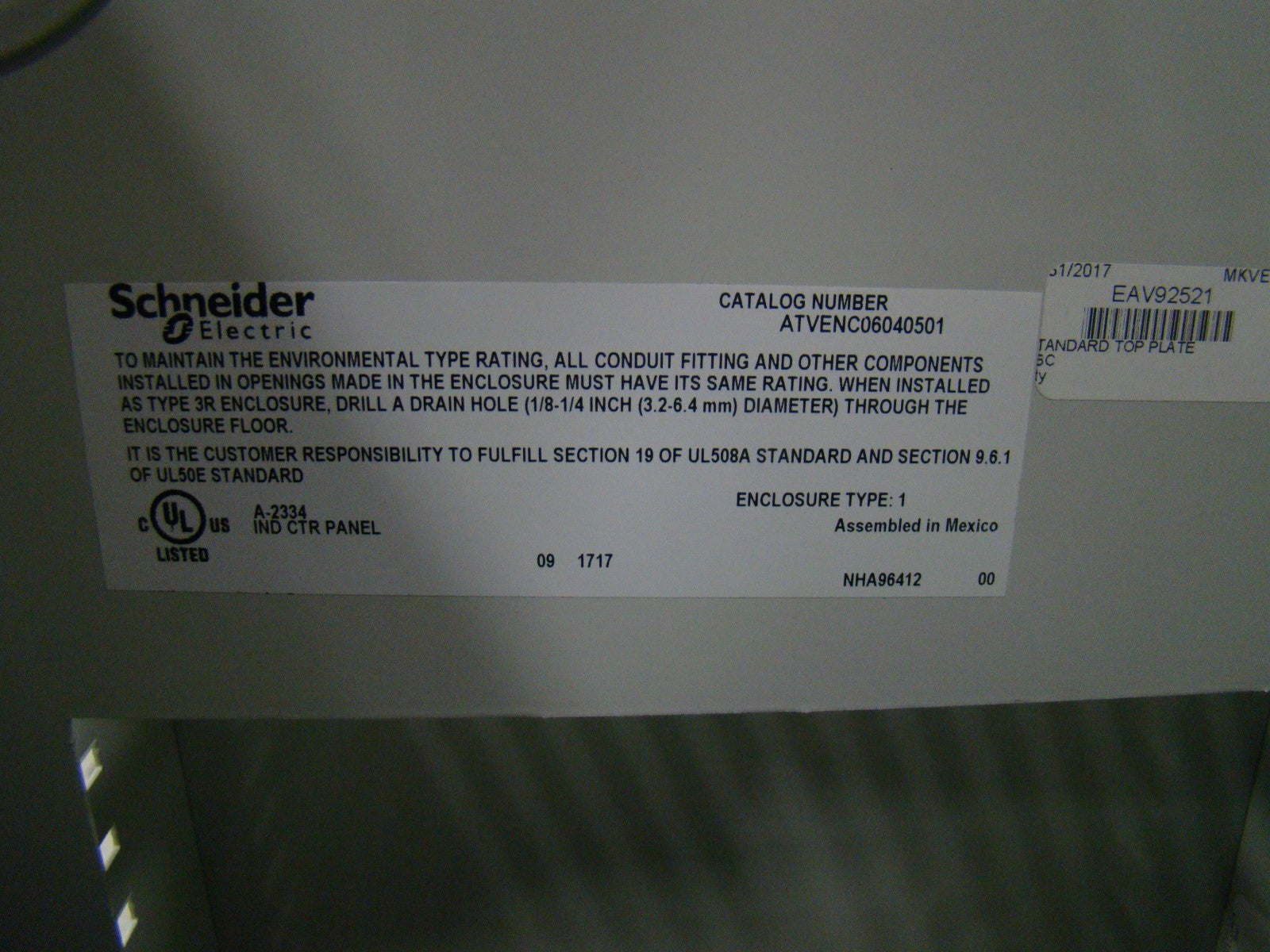 Process Enclosed Drive Controller-ATV660U55T4N2GNWAAN