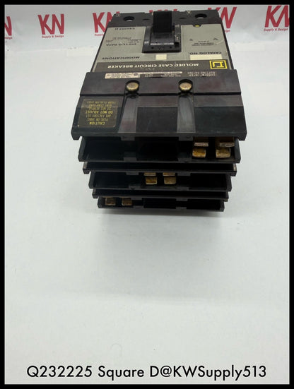 Q232225~Square D Q232225 225A 3P 3PH 240V 10KA I-Line Circuit Breaker-Used