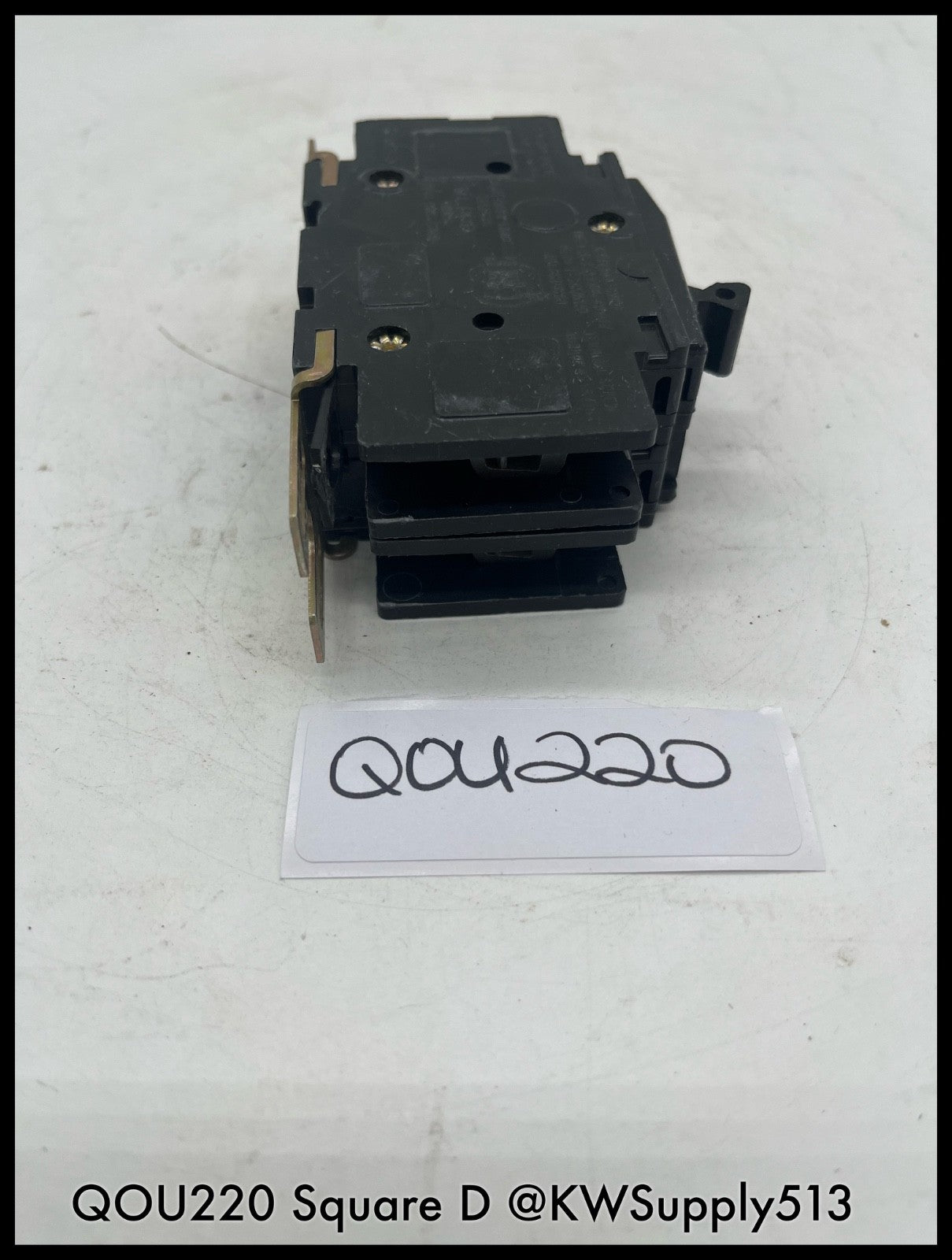 QOU220~Square D QOU220 20A 2P 120/240V 10KA Mini Circuit Breaker-Used