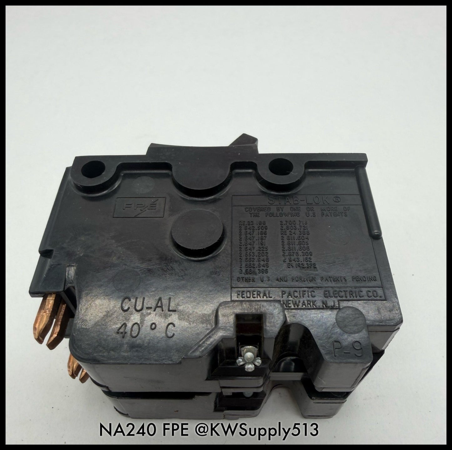 NA240~FPE NA240 40A 2P 120/240VAC 10KA Circuit Breaker-Used