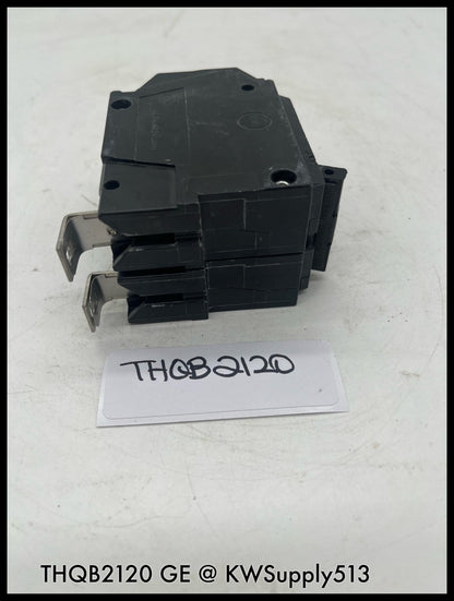 THQB2120~GE THQB2120 20A 2P 120/240Vac Circuit Breaker-Used