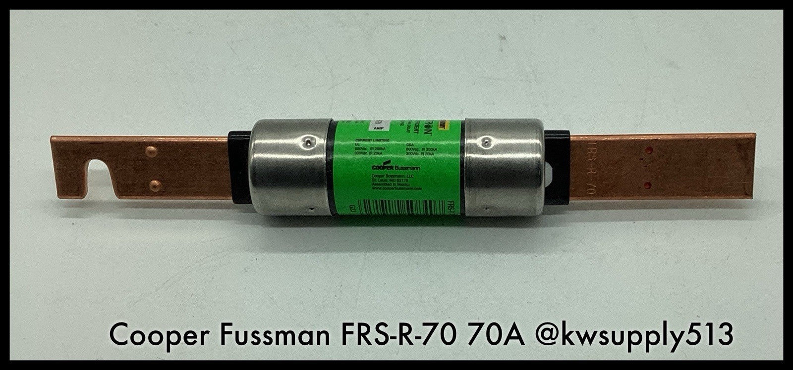 FRS-R-70 ~ Bussman FRS-R-70 70A 600V Class RK5 Time Delay Fuse Unused Surplus