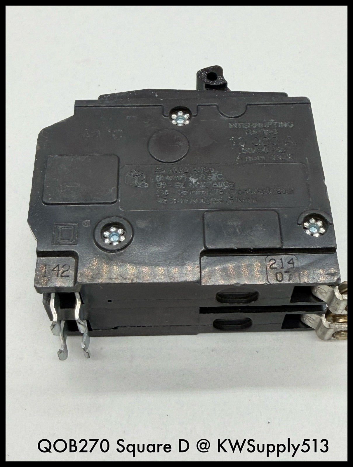 QOB270~Square D QOB270 70A 2P 240VAC TM Circuit Breaker -Used