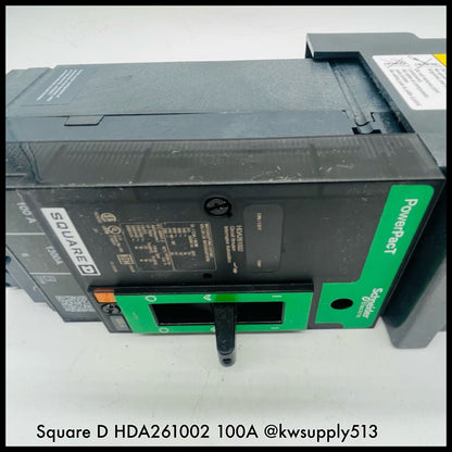 HDA261002 ~ Square D HDA261002 100A 600V 2P I-Line PowerPact CB Unused Surplus