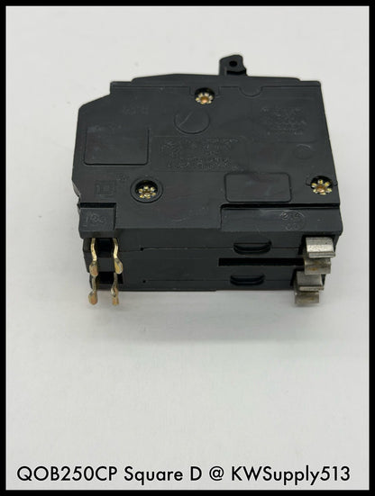 QOB250CP~Square D QOB250CP 50A 2P 120/240VAC TM Circuit Breaker-Used