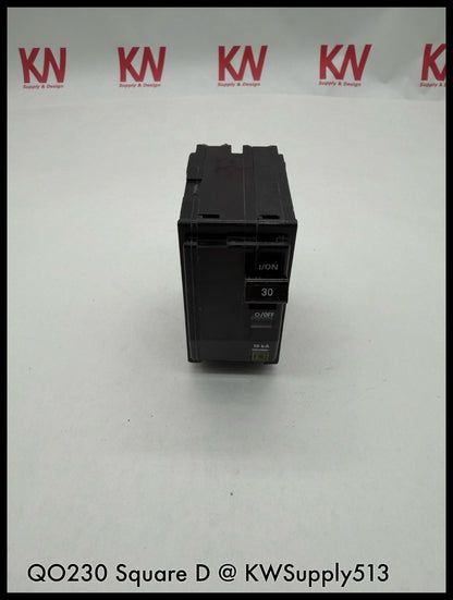 QO230~Square D QO230 30A 2P 240V 10KA@240V Thermal Magnetic Circuit Breaker