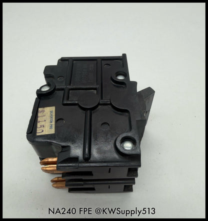 NA240~FPE NA240 40A 2P 120/240VAC 10KA Circuit Breaker-Used